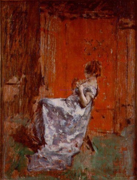Maria Fortuny i Marsal Figura femminile seduta oil painting image